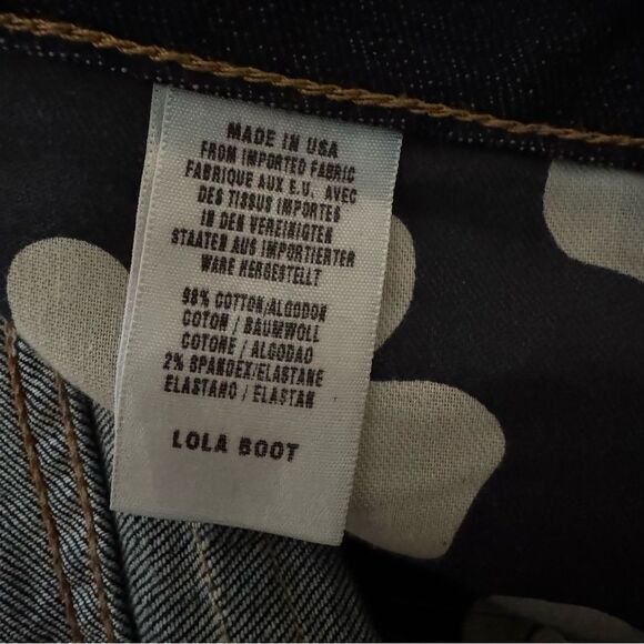 Lucky Brand Dark Blue Lola Boot Cut Jeans Size 4/27 - Picture 9 of 9